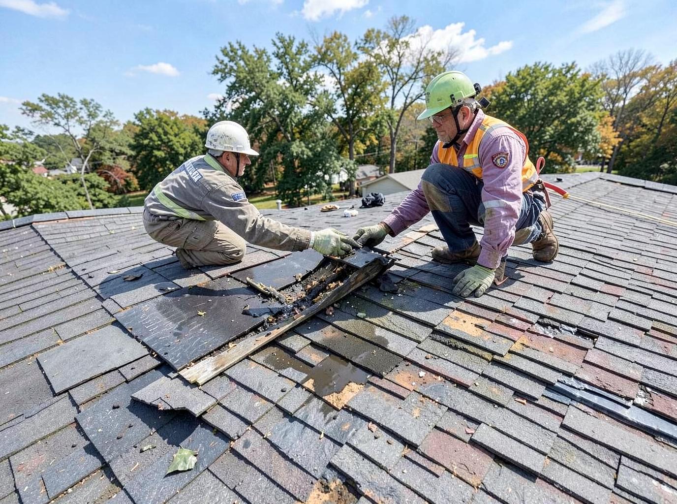 roofing contractor in Central Janesville, WI